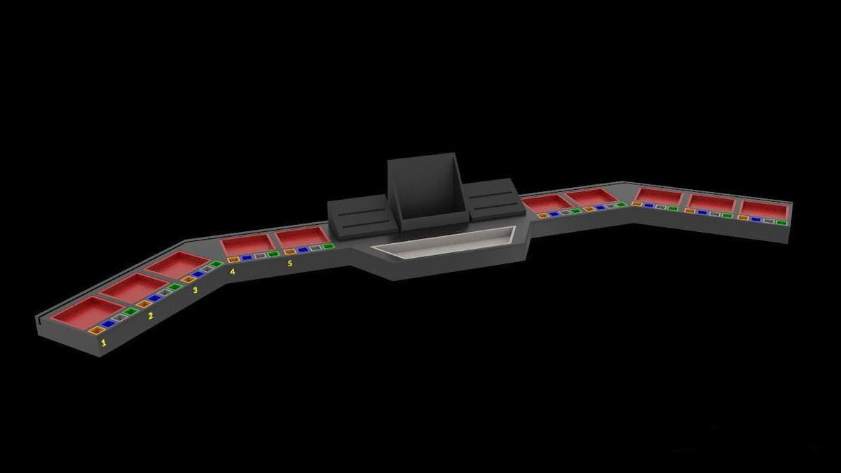 Modulares GM Screen Holder Spielleitertablett 3D Druck