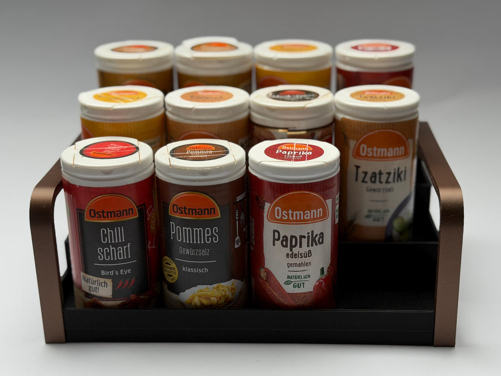 Gewürzregal für Ostmann, Aldi, Rewe, Penny & Lidl Dosen