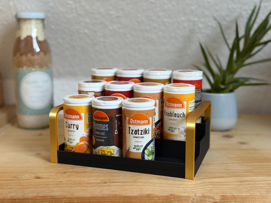 Gewürzregal für verschiedene Marken 3D-gedruckter Organizer