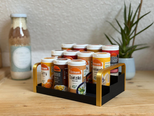 Gewürzregal für Ostmann, Aldi, Rewe, Penny & Lidl Dosen