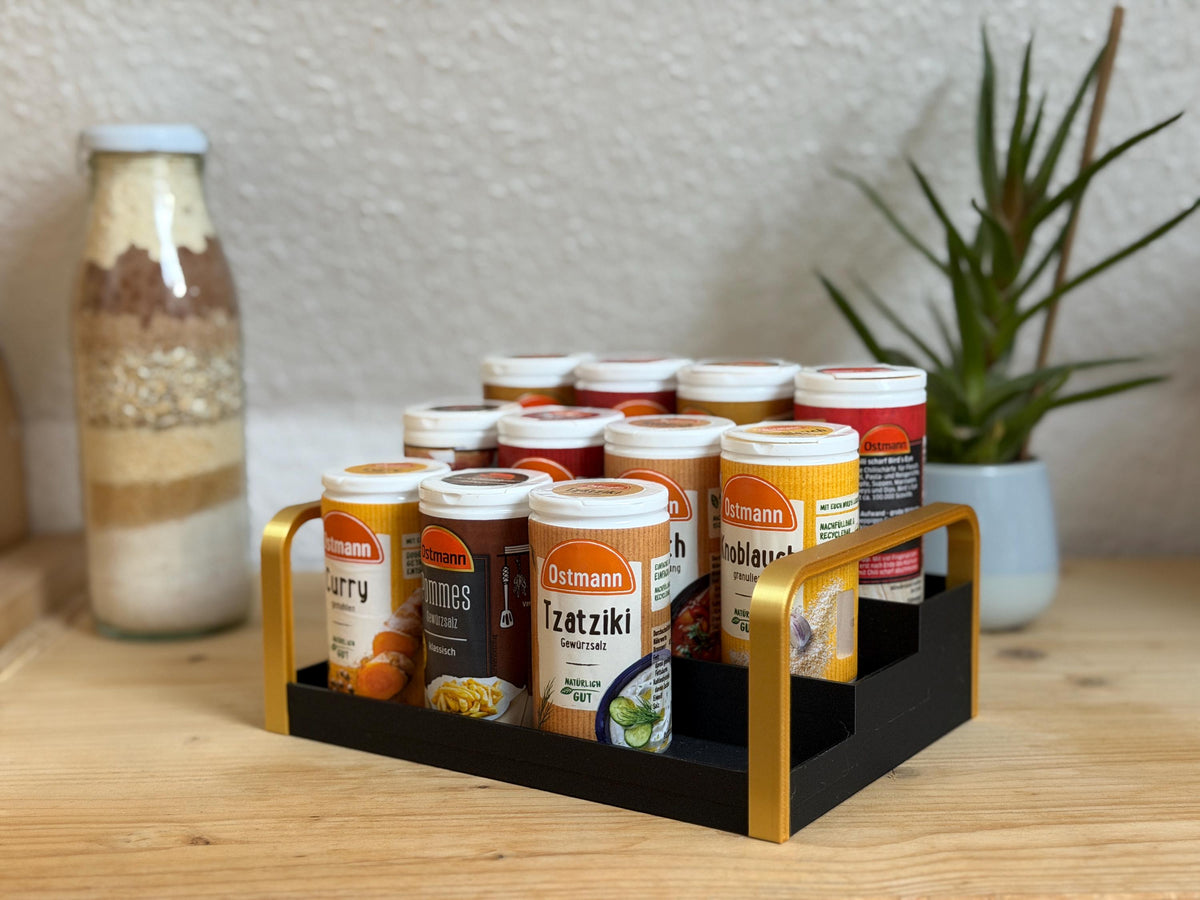 Gewürzregal für Ostmann, Aldi, Rewe, Penny & Lidl Dosen