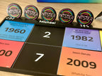 Hitster Spielbrett personalisiert – Zeitlinie Kartenhalter