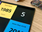 Hitster Spielbrett personalisiert – Zeitlinie Kartenhalter