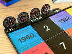Hitster Spielbrett personalisiert – Zeitlinie Kartenhalter