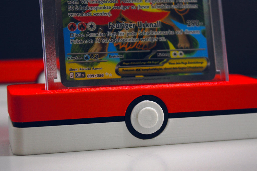 Pokeball Ständer für Sammelkarten – Toploader & One Touch