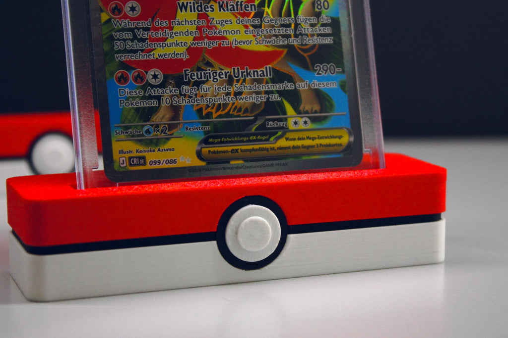 Pokeball Ständer für Sammelkarten – Toploader & One Touch